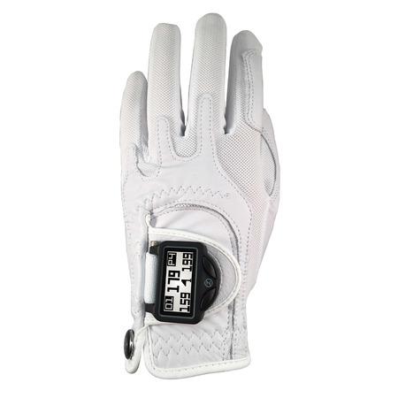 Zero Friction Men's Distance Pro GPS Golf Glove, White GL20002